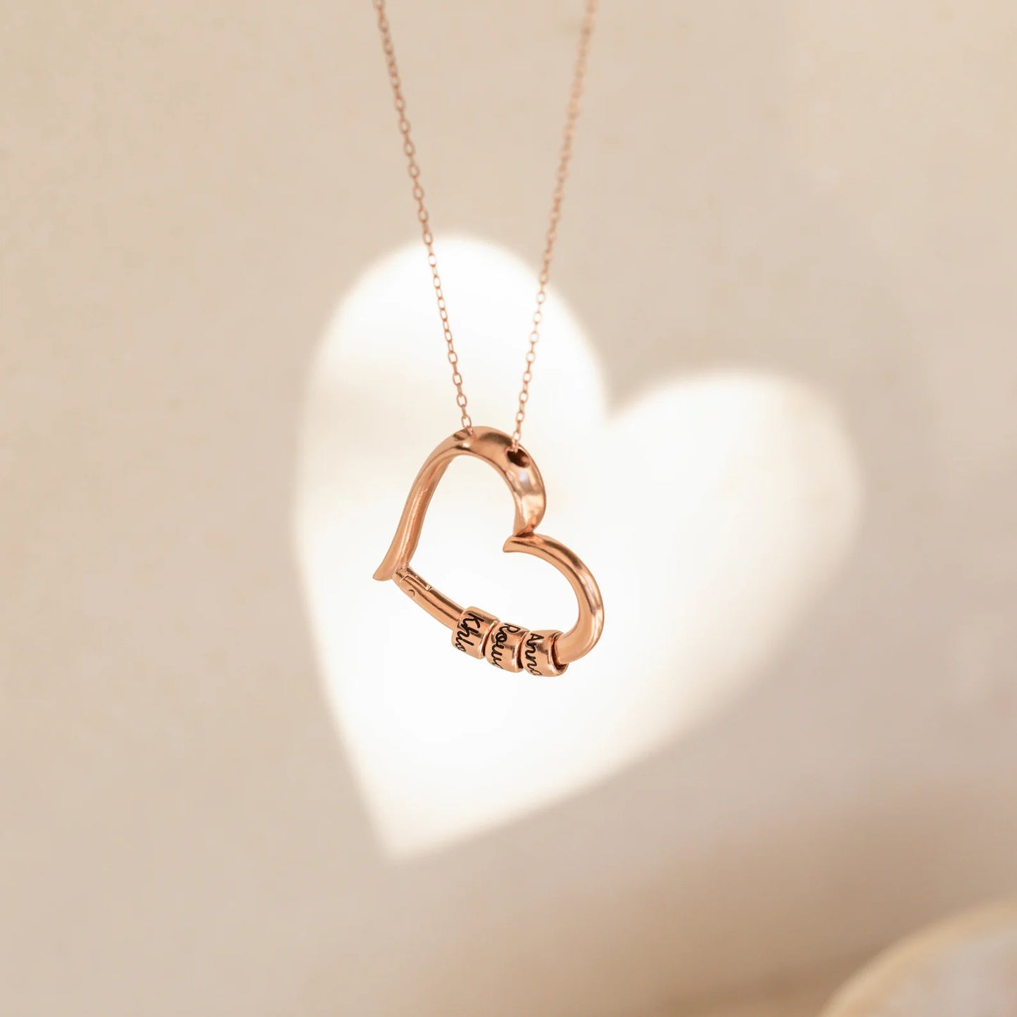 Engraved Forever Hearts Personalized Necklace